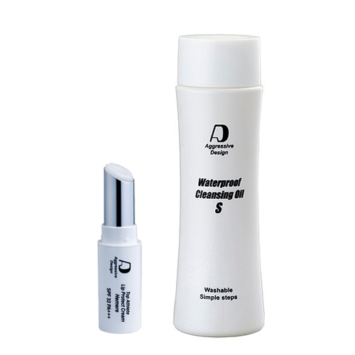Top Athlete Lip Protect Cream ''Hemere'' & Waterproof Cleansing Oil S 80mL